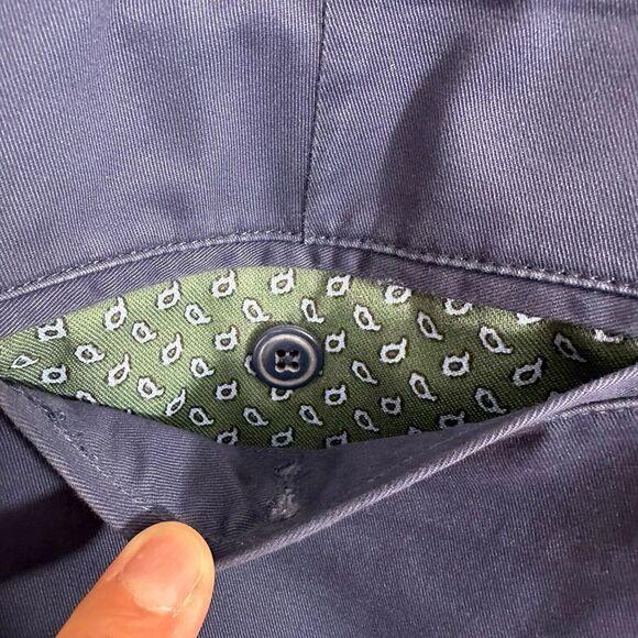 Bonobos Estate Pants Blue Straight Leg Stretch Washed Chinos Size 35 X 32 - Picture 7 of 10